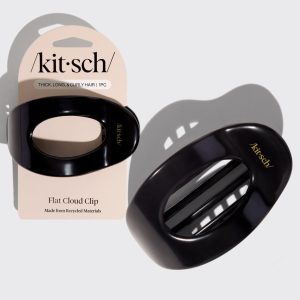 kitsch Black Flat Cloud Clip - Large
