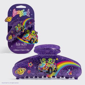 kitsch Lisa Frank x Kitsch Glitter Claw Clip in Zoomer? & Zorbit?