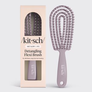 kitsch Soft Violet Detangling Flexi Brush