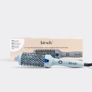 kitsch Haze Blue Volumizing Thermal Round Brush - Large