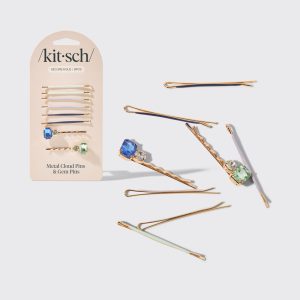 kitsch Garden Bouquet Cloud & Gem Bobby Pins 8pc Set