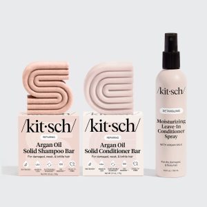 kitsch Repairing Argan Oil Shampoo & Conditioner + Leave In Conditioner Bundle